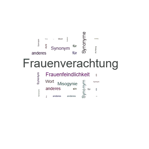 Ein anderes Wort für Frauenverachtung - Synonym Frauenverachtung