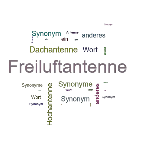 Ein anderes Wort für Freiluftantenne - Synonym Freiluftantenne