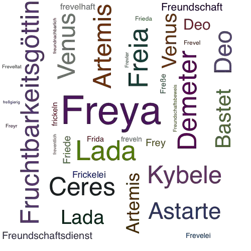 Ein anderes Wort für Freya - Synonym Freya