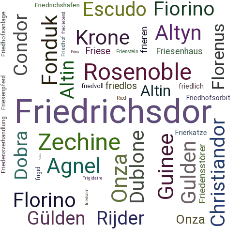 Ein anderes Wort für Friedrichsdor - Synonym Friedrichsdor