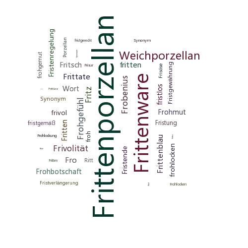 Ein anderes Wort für Frittenporzellan - Synonym Frittenporzellan