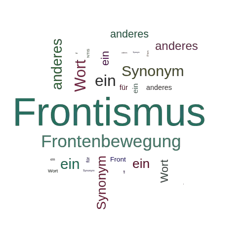 Ein anderes Wort für Frontismus - Synonym Frontismus