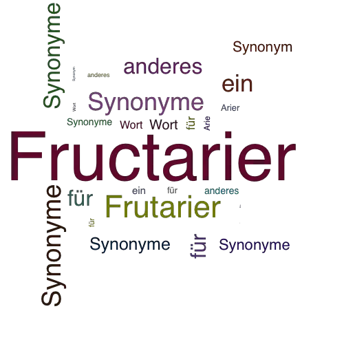 Ein anderes Wort für Fructarier - Synonym Fructarier