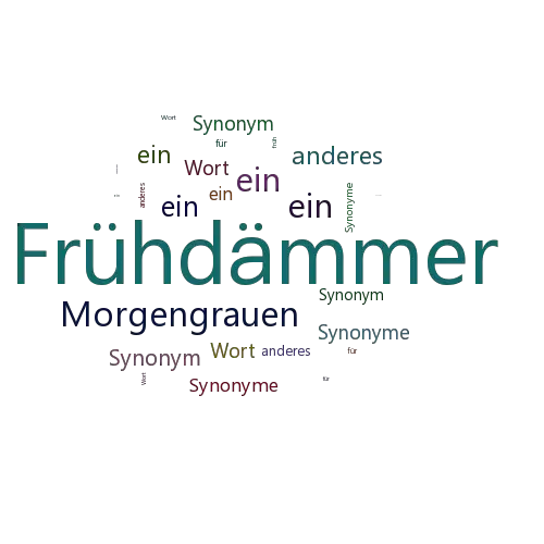 Ein anderes Wort für Frühdämmer - Synonym Frühdämmer