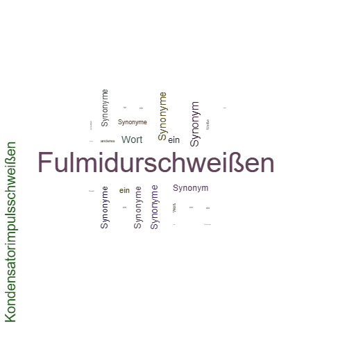 Ein anderes Wort für Fulmidurschweißen - Synonym Fulmidurschweißen