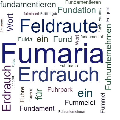 Ein anderes Wort für Fumaria - Synonym Fumaria