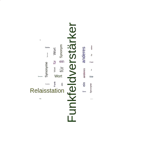 Ein anderes Wort für Funkfeldverstärker - Synonym Funkfeldverstärker