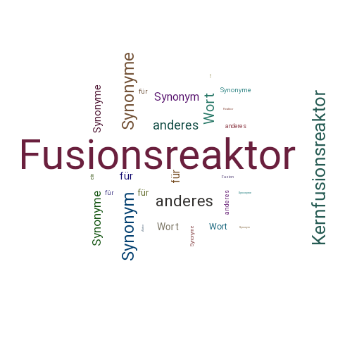 Ein anderes Wort für Fusionsreaktor - Synonym Fusionsreaktor