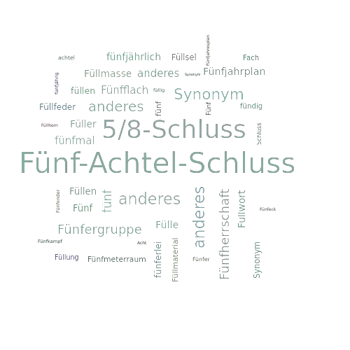 Ein anderes Wort für Fünfachtelschluss - Synonym Fünfachtelschluss
