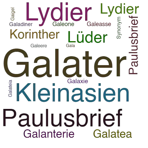 Ein anderes Wort für Galater - Synonym Galater
