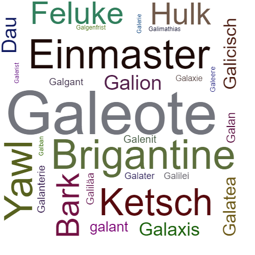 Ein anderes Wort für Galeote - Synonym Galeote
