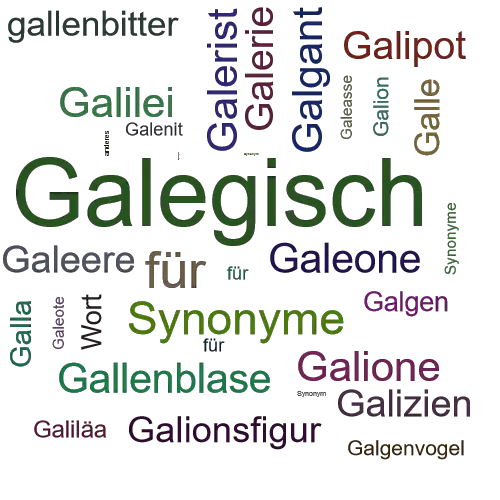 Ein anderes Wort für Galicisch - Synonym Galicisch