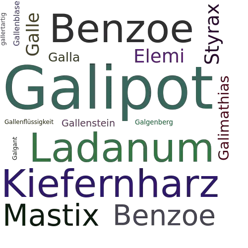 Ein anderes Wort für Galipot - Synonym Galipot