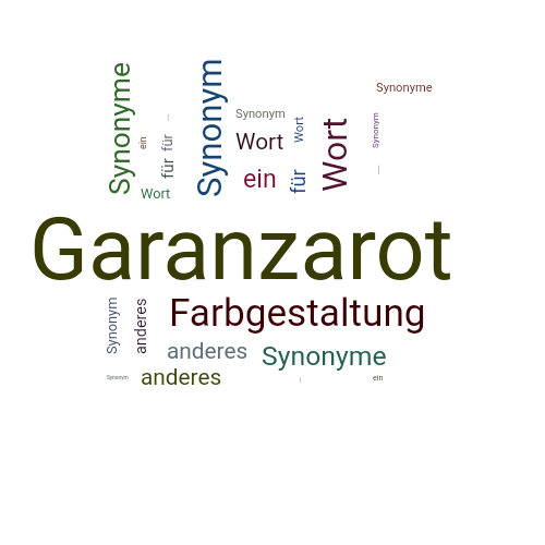 Ein anderes Wort für Garanzarot - Synonym Garanzarot