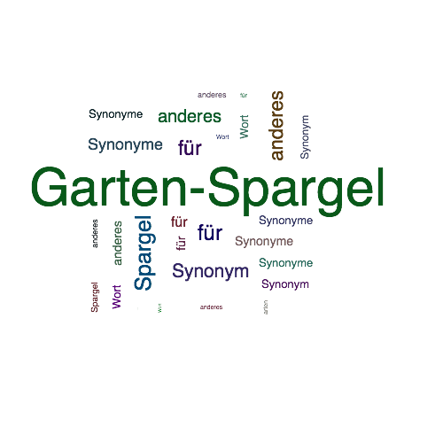 Ein anderes Wort für Garten-Spargel - Synonym Garten-Spargel
