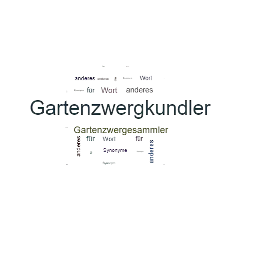 Ein anderes Wort für Gartenzwergkundler - Synonym Gartenzwergkundler