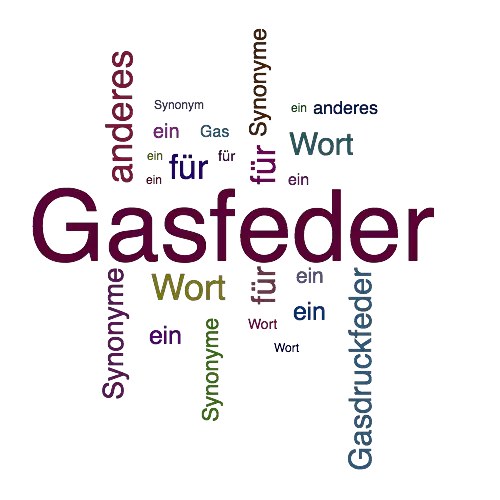 Ein anderes Wort für Gasfeder - Synonym Gasfeder