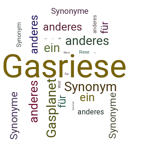 Ein anderes Wort für Gasriese - Synonym Gasriese