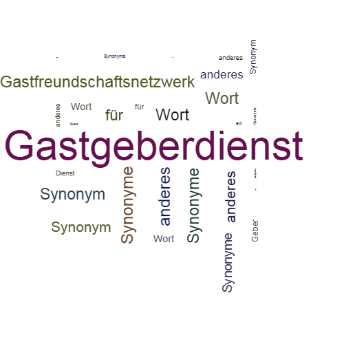 Ein anderes Wort für Gastgeberdienst - Synonym Gastgeberdienst