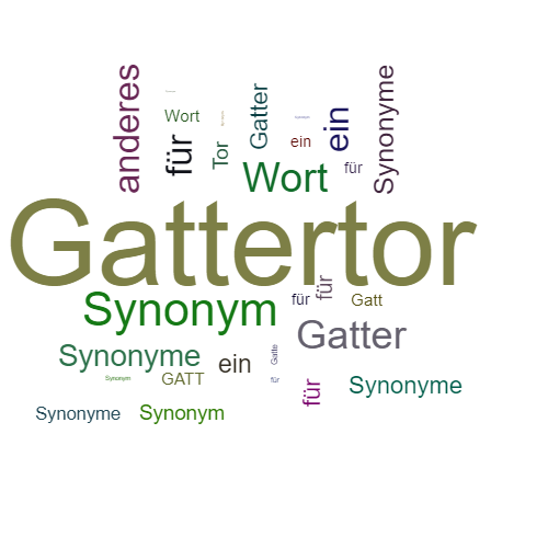 Ein anderes Wort für Gattertor - Synonym Gattertor