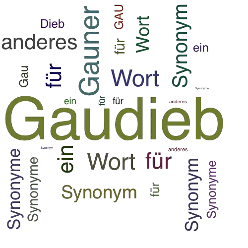 Ein anderes Wort für Gaudieb - Synonym Gaudieb