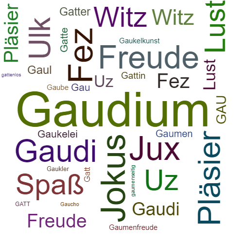 Ein anderes Wort für Gaudium - Synonym Gaudium