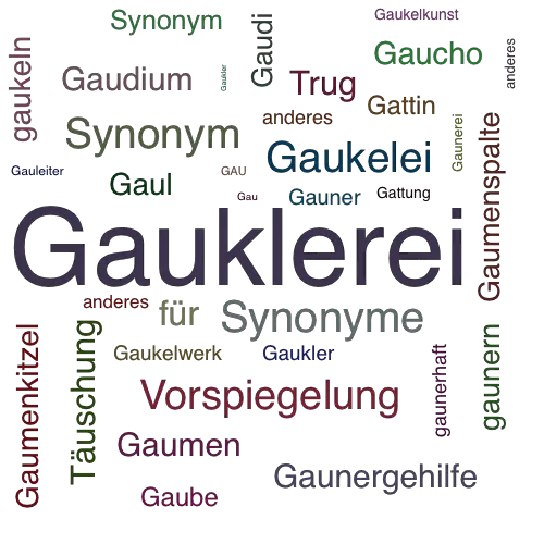 Ein anderes Wort für Gauklerei - Synonym Gauklerei
