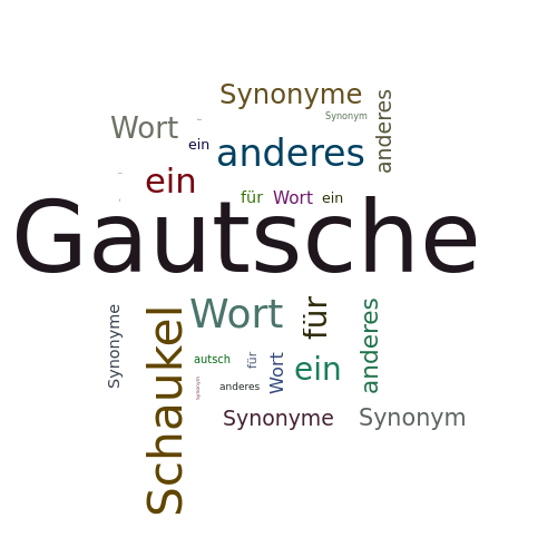 Ein anderes Wort für Gautsche - Synonym Gautsche