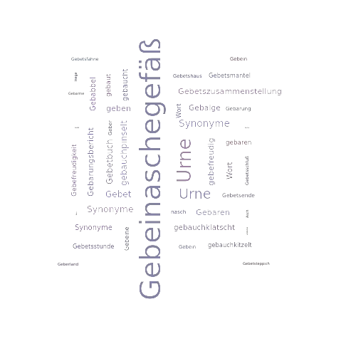 Ein anderes Wort für Gebeinaschegefäß - Synonym Gebeinaschegefäß