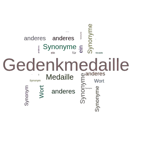 Ein anderes Wort für Gedenkmedaille - Synonym Gedenkmedaille