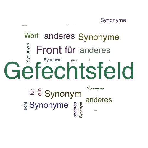 Ein anderes Wort für Gefechtsfeld - Synonym Gefechtsfeld
