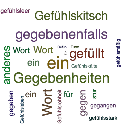 Ein anderes Wort für Gefühlssturm - Synonym Gefühlssturm