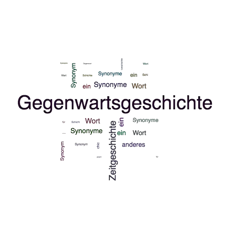 Ein anderes Wort für Gegenwartsgeschichte - Synonym Gegenwartsgeschichte