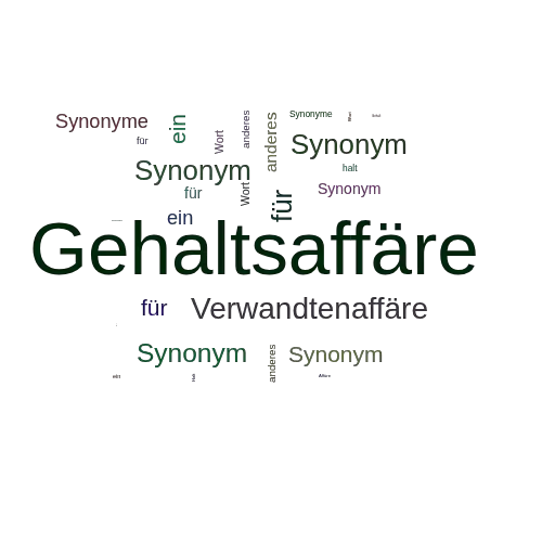 Ein anderes Wort für Gehaltsaffäre - Synonym Gehaltsaffäre