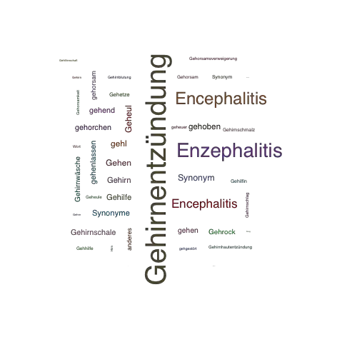 Ein anderes Wort für Gehirnentzündung - Synonym Gehirnentzündung
