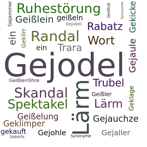 Ein anderes Wort für Gejodel - Synonym Gejodel