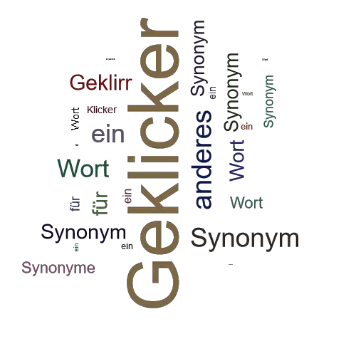 Ein anderes Wort für Geklicker - Synonym Geklicker