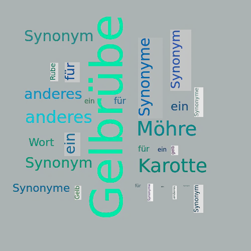 Ein anderes Wort für Gelbrübe - Synonym Gelbrübe