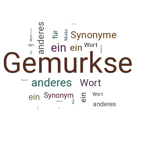 Ein anderes Wort für Gemurkse - Synonym Gemurkse