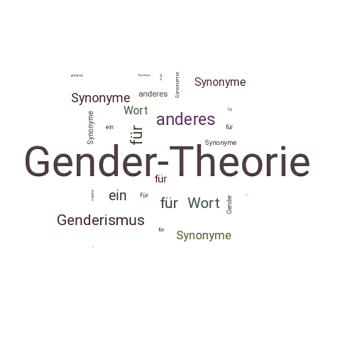 Ein anderes Wort für Gender-Theorie - Synonym Gender-Theorie