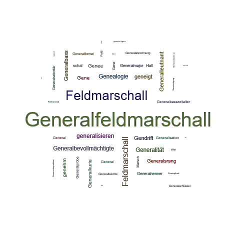 Ein anderes Wort für Generalfeldmarschall - Synonym Generalfeldmarschall
