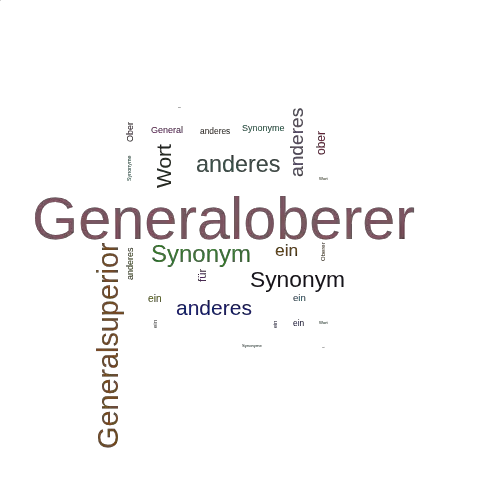 Ein anderes Wort für Generaloberer - Synonym Generaloberer