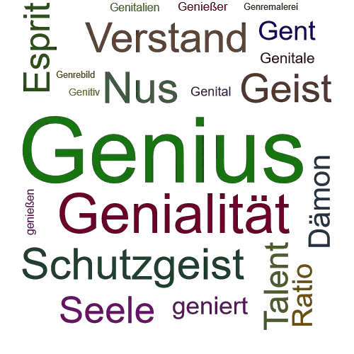 Ein anderes Wort für Genius - Synonym Genius