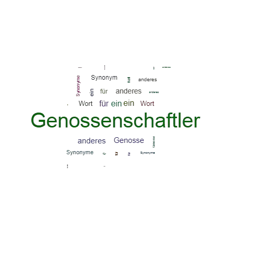 Ein anderes Wort für Genossenschaftler - Synonym Genossenschaftler