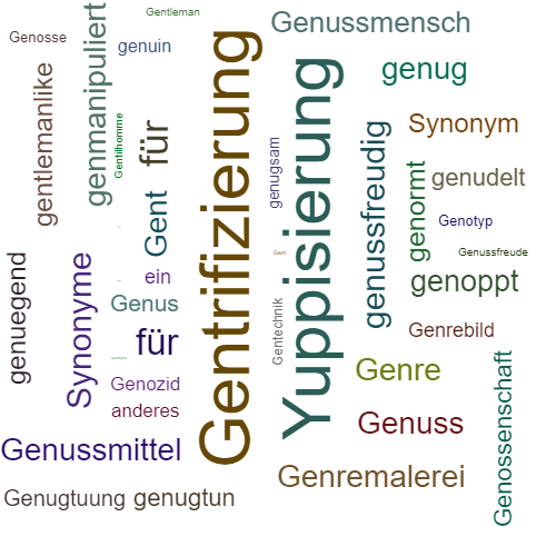 Ein anderes Wort für Gentrifikation - Synonym Gentrifikation
