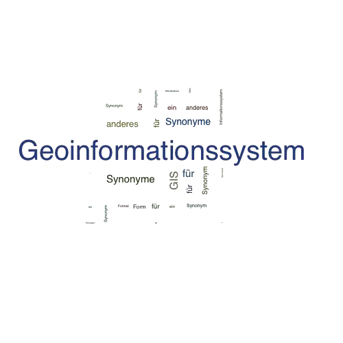 Ein anderes Wort für Geoinformationssystem - Synonym Geoinformationssystem