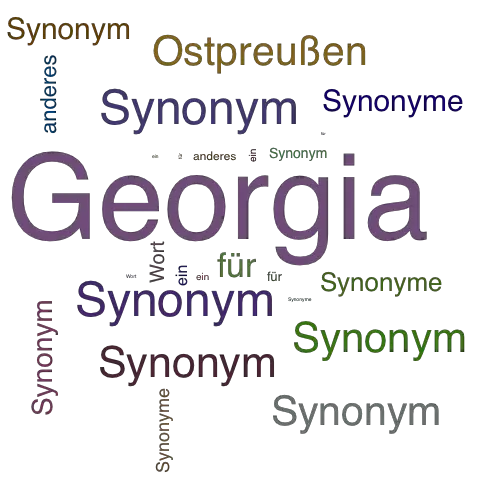Ein anderes Wort für Georgia - Synonym Georgia
