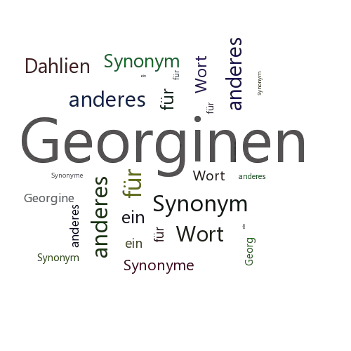 Ein anderes Wort für Georginen - Synonym Georginen