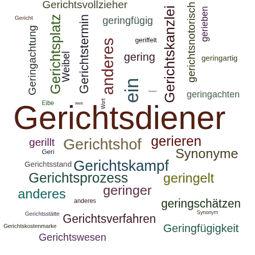Ein anderes Wort für Gerichtsweibel - Synonym Gerichtsweibel