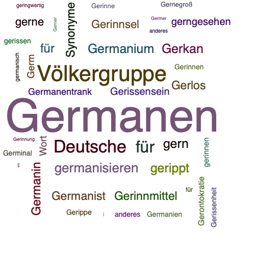 Ein anderes Wort für Germanen - Synonym Germanen